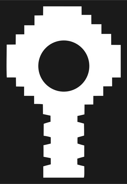 Pixel Mic Head Logo #1a1a1a/#ffffff