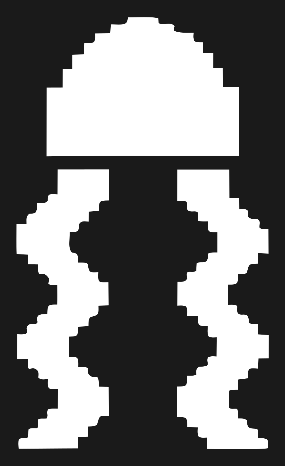 Pixel Bolt Microphone Logo #1a1a1a/#ffffff
