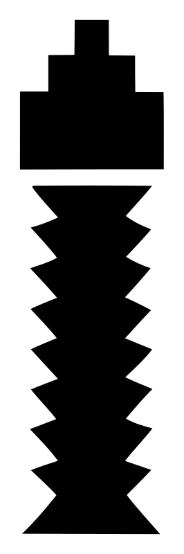Pixel Screw Microphone Logo