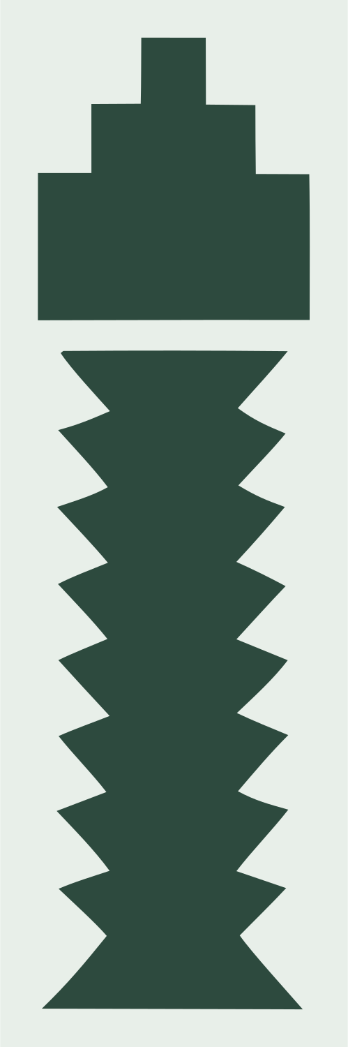 Pixel Screw Microphone Logo #e8efe9/#2d4a3e
