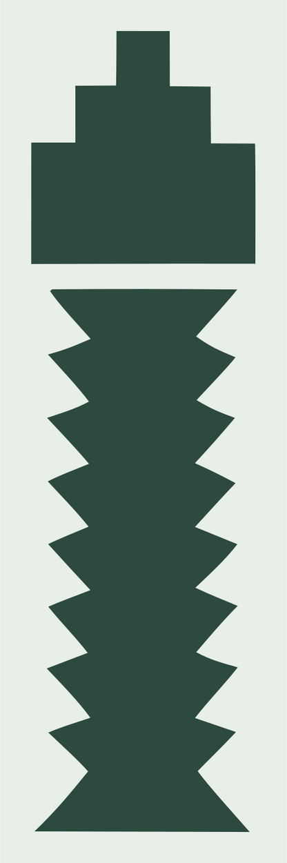 Pixel Screw Microphone Logo #e8efe9/#2d4a3e