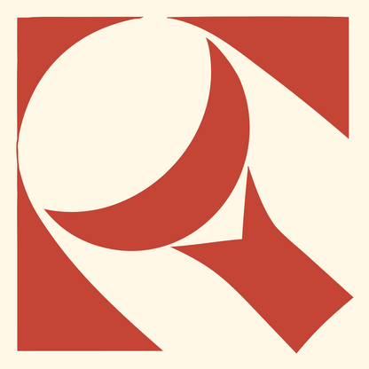Magnifying Glass Bold Logo #fff8e7/#c44536