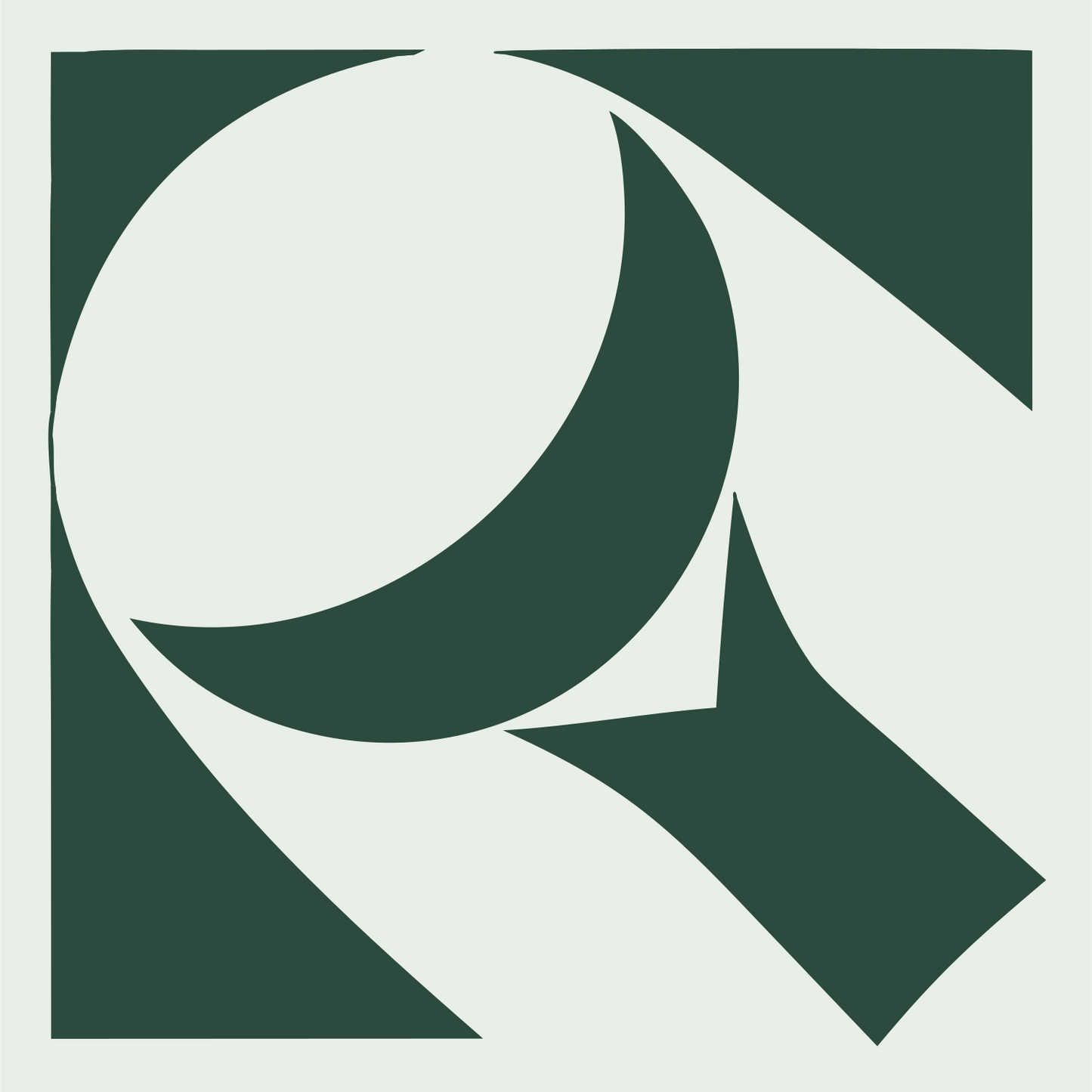 Magnifying Glass Bold Logo #e8efe9/#2d4a3e