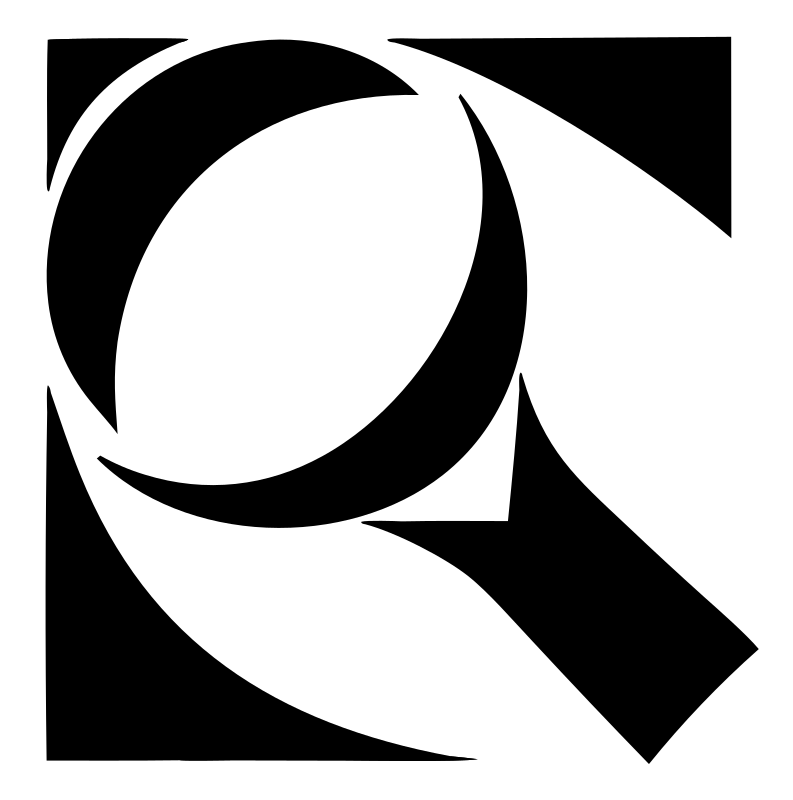 Swirl Magnifying Glass Logo