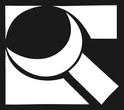 Cropped Loupe Square Logo #1a1a1a/#ffffff