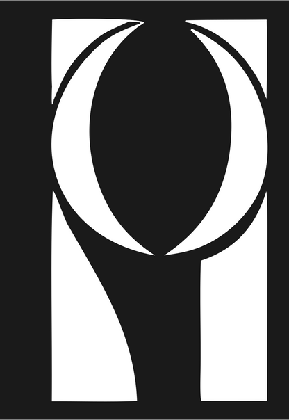 Crescent Arc Loupe Logo #1a1a1a/#ffffff