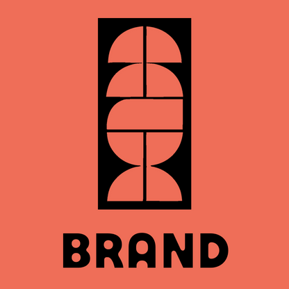 Bold Geometric Cat Totem Column Emblem preview