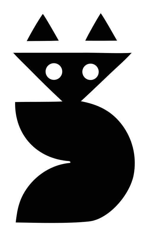 Bold Sitting Cat Badge