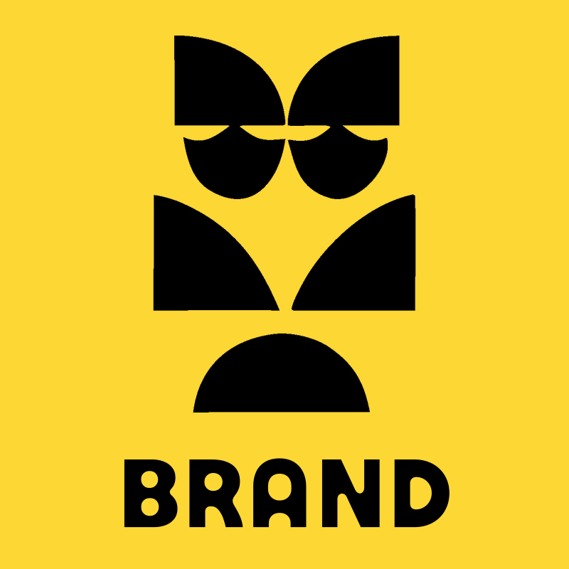 Bold Modular Abstract Cat Face Crest preview