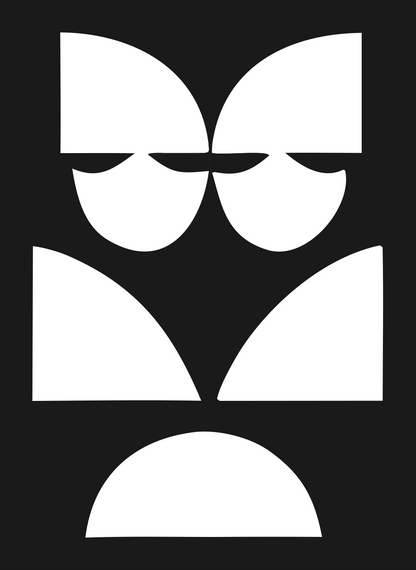 Bold Cat Face Crest #1a1a1a/#ffffff