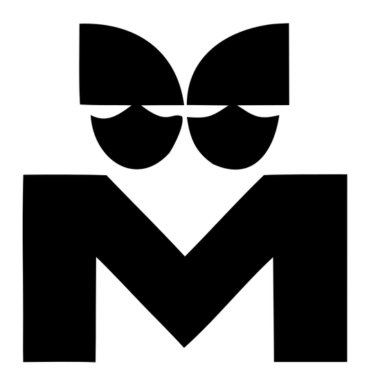 Bold Letter M Cat Face Icon