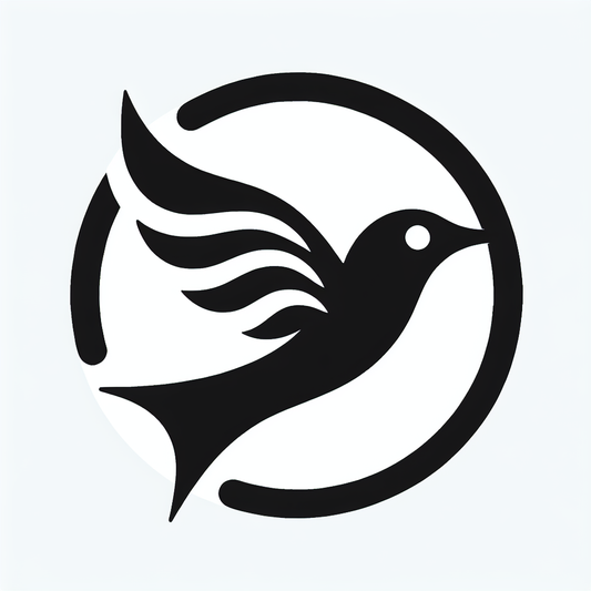 Swooping Bird Circle Logo
