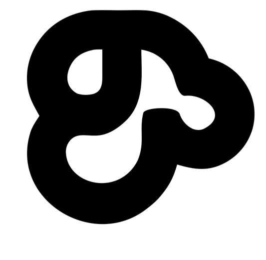Monoline Curled Dog Letter Mark