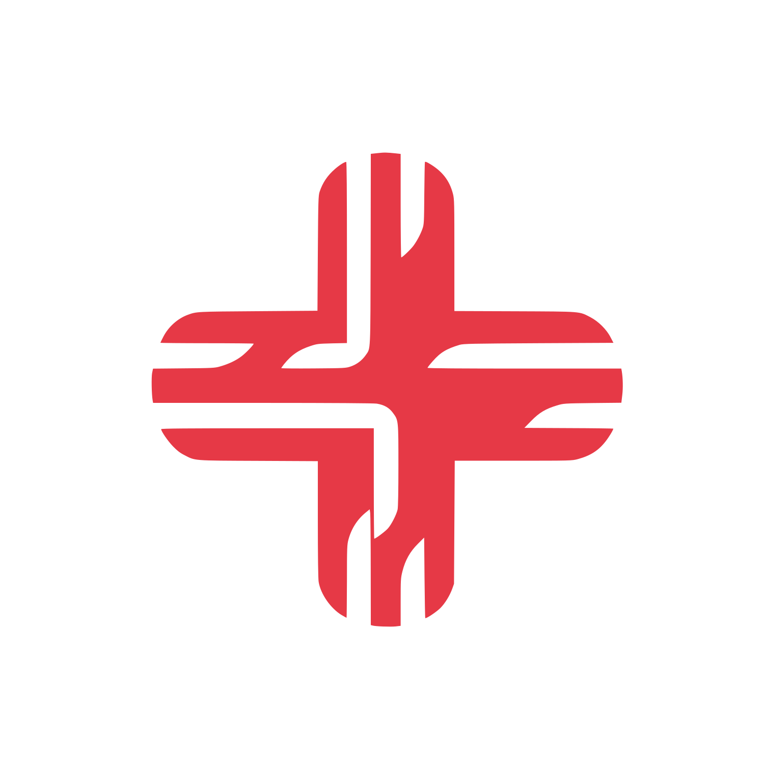 Cross Logo #E63946