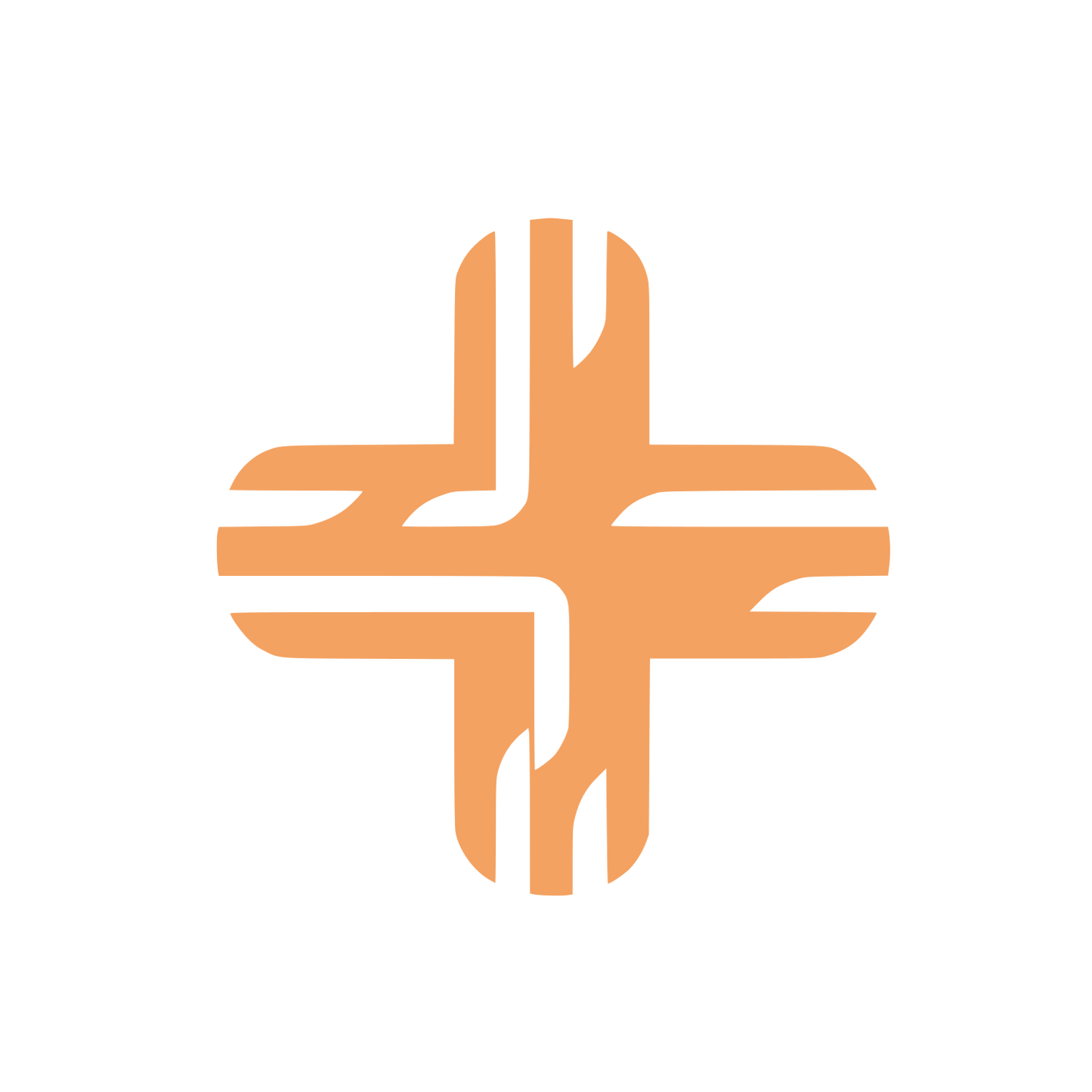 Cross Logo #F4A261