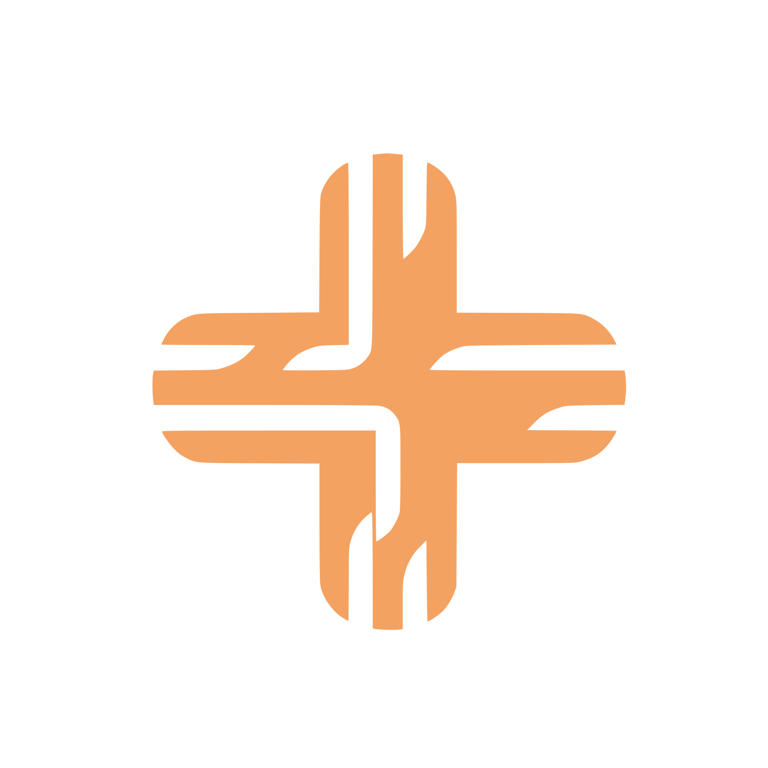 Cross Logo #F4A261