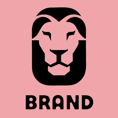 Bold Negative Space Frontal Lion Mark preview