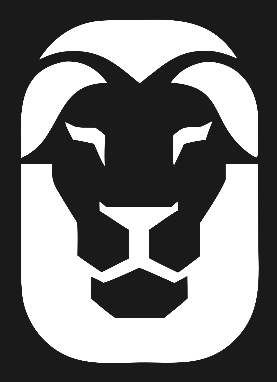 Bold Lion Head Mark #1a1a1a/#ffffff