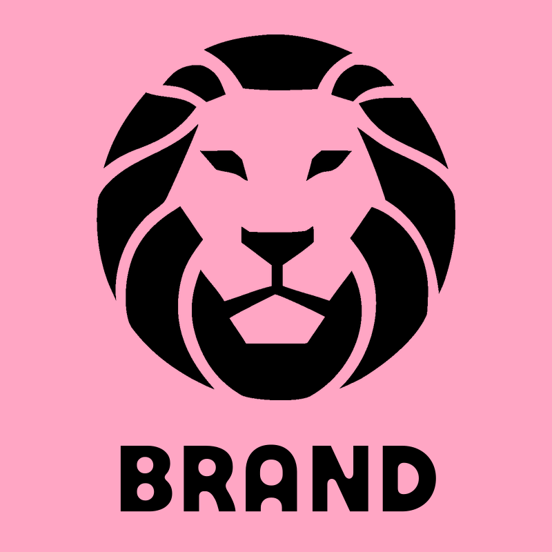 Flat Mane Silhouette Lion Head Crest preview
