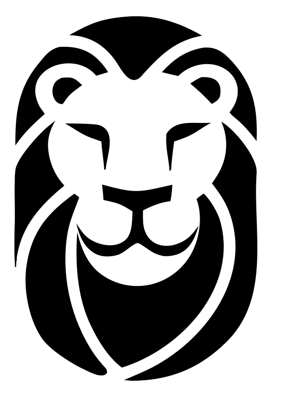 Bold Lion Head Crest