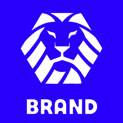 Striped Mane Negative Space Lion Crest preview