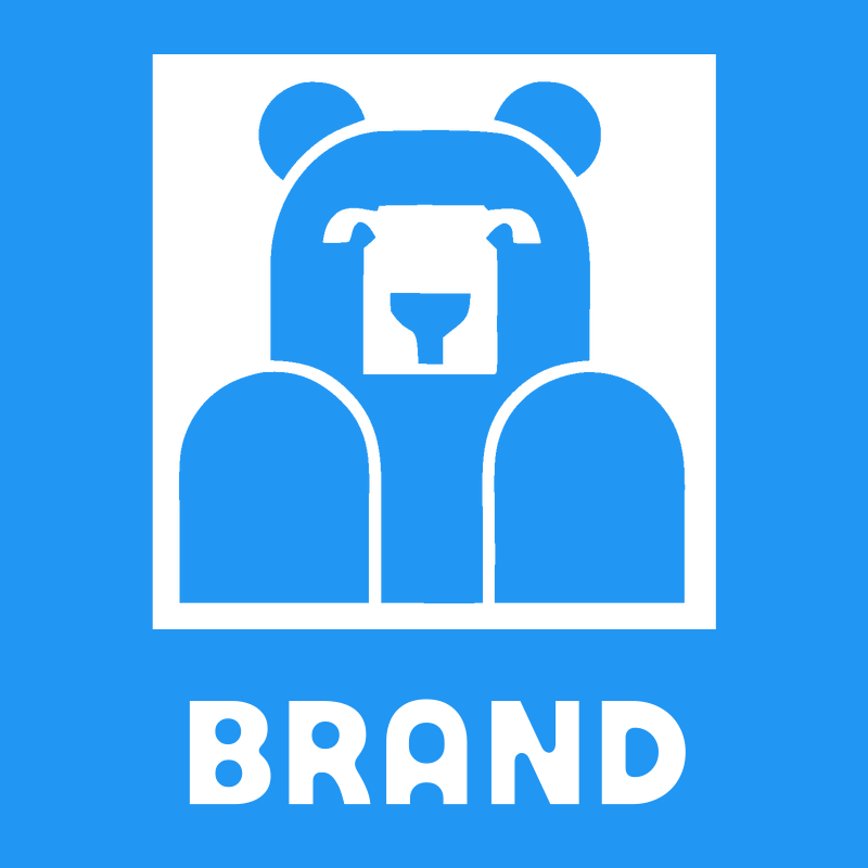 Brutalist Block Bear Seated Front Mark preview