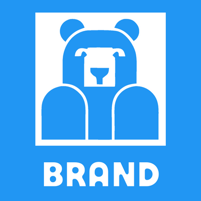 Brutalist Block Bear Seated Front Mark preview