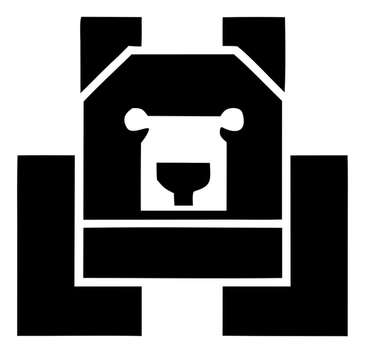 Brutalist Block Bear Front-Facing Mark
