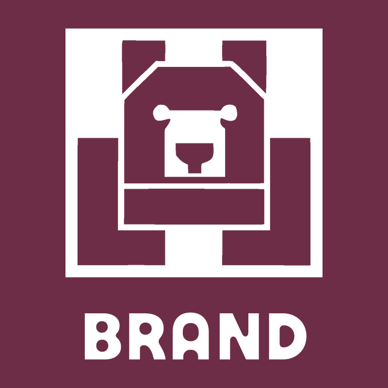 Brutalist Block Bear Front-Facing Mark preview