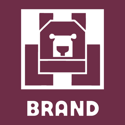Brutalist Block Bear Front-Facing Mark preview