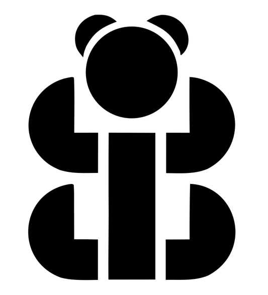 Brutalist Stacked Bear Body Mark