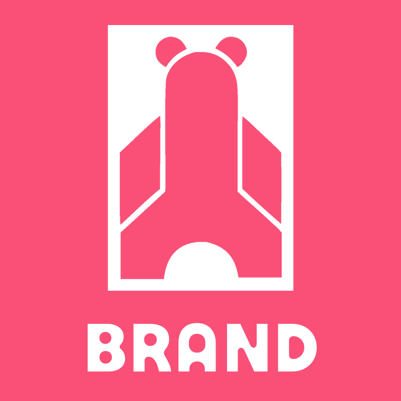 Brutalist Block Bear Rocket Body Mark preview