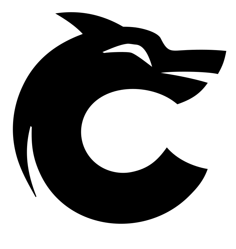 Wolf Head C-Shape Logo