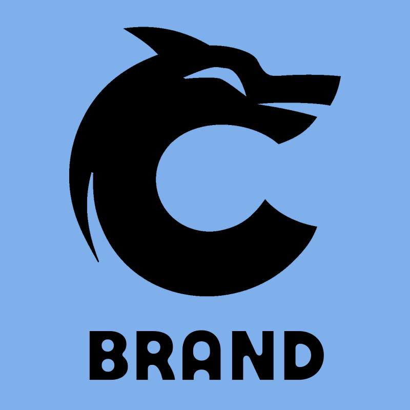 Bold C-Shape Wolf Head Snout Mark preview