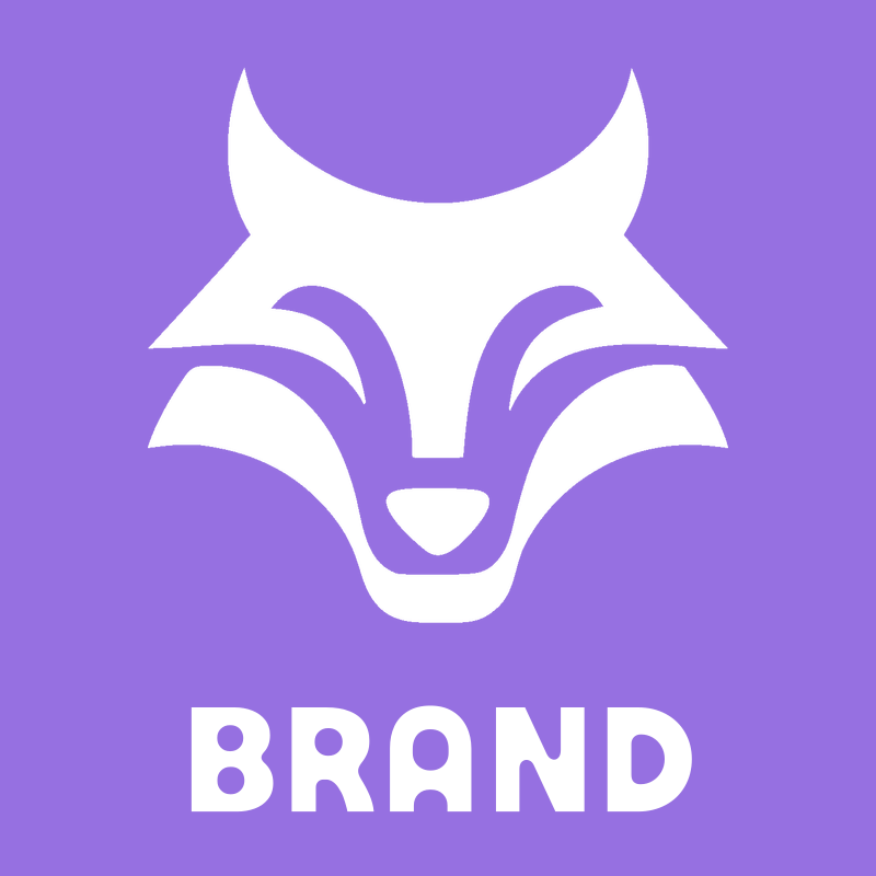 Bold Front-Facing Wolf Snout Mark preview