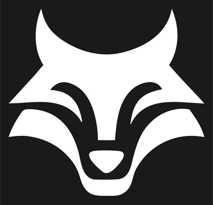 Bold Wolf Snout Logo #1a1a1a/#ffffff