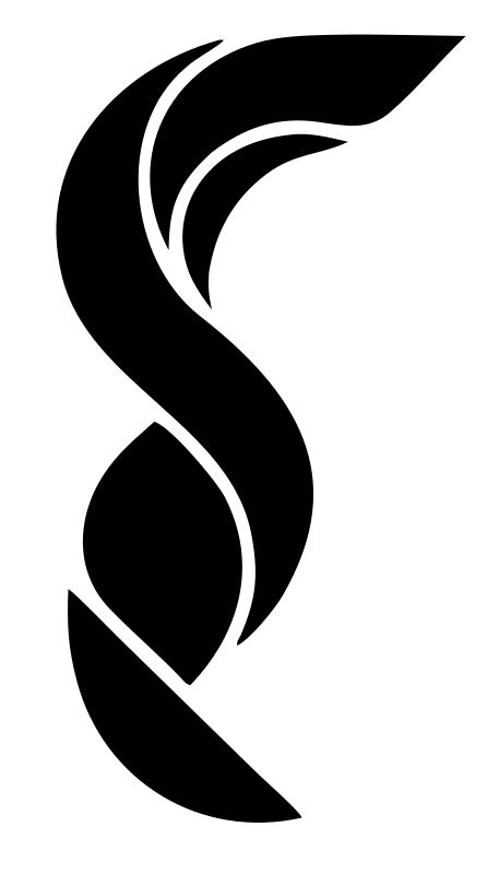 Layered Overlap Swirling Fox Tail Mark