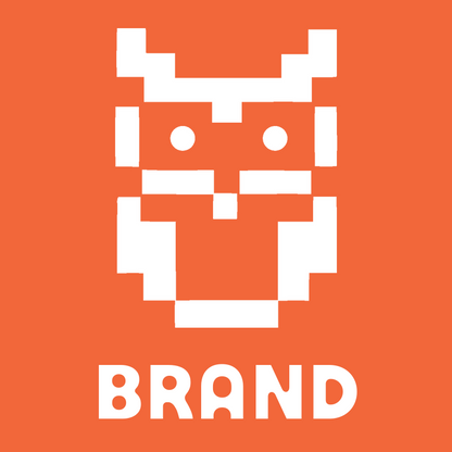 8-Bit Blocky Horned Owl Emblem preview