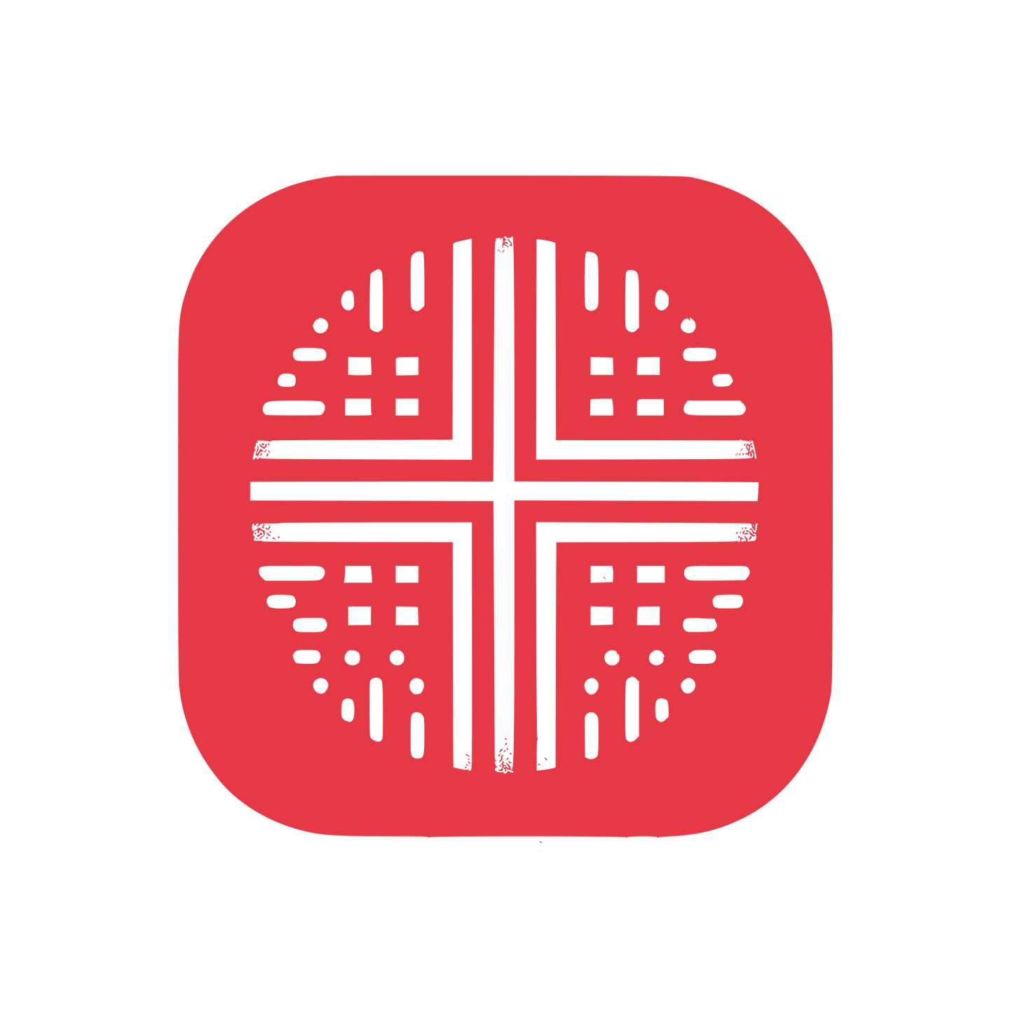 Cross Pattern Logo #E63946