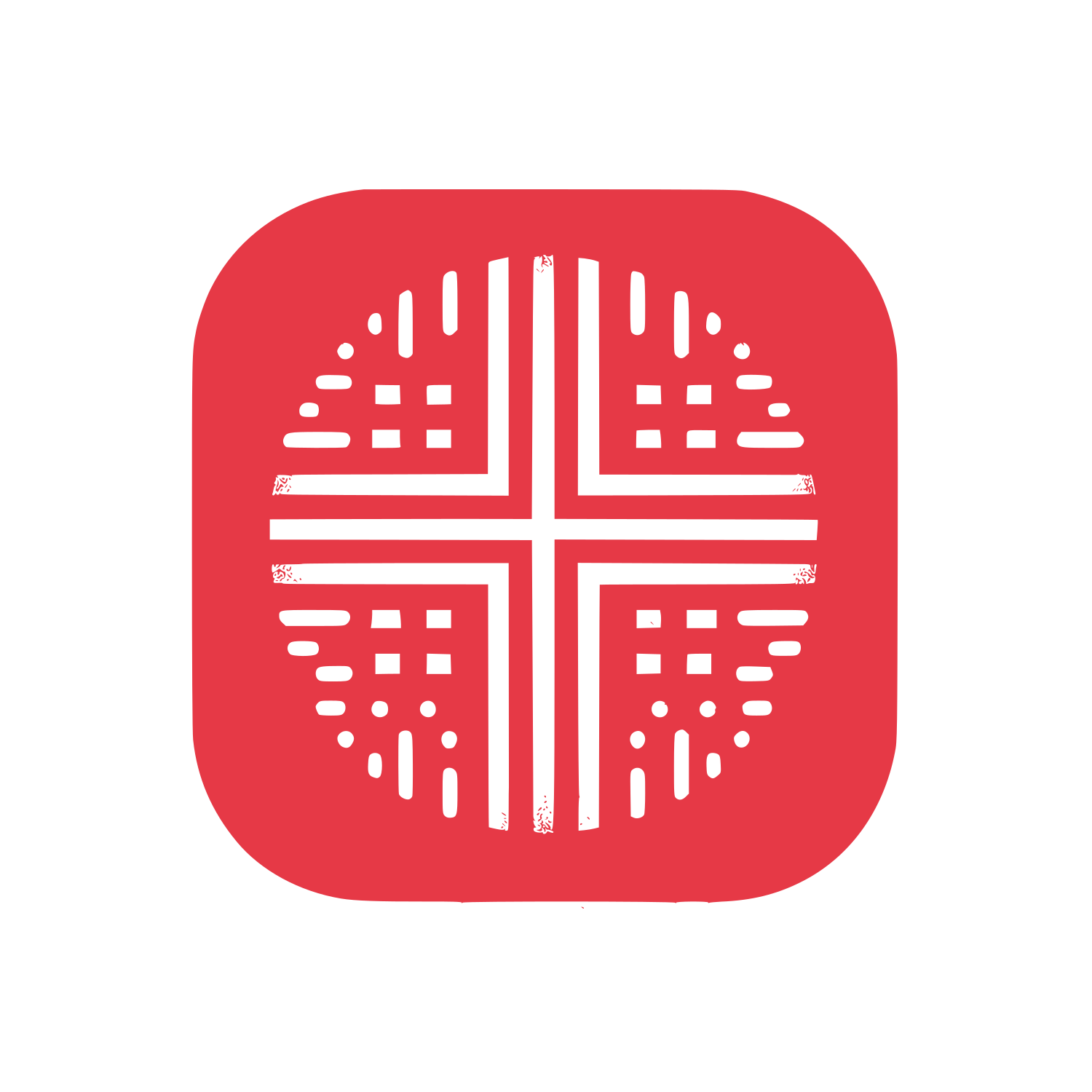Cross Pattern Logo #E63946