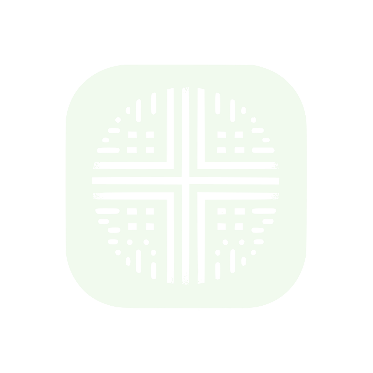 Cross Pattern Logo #F1FAEE