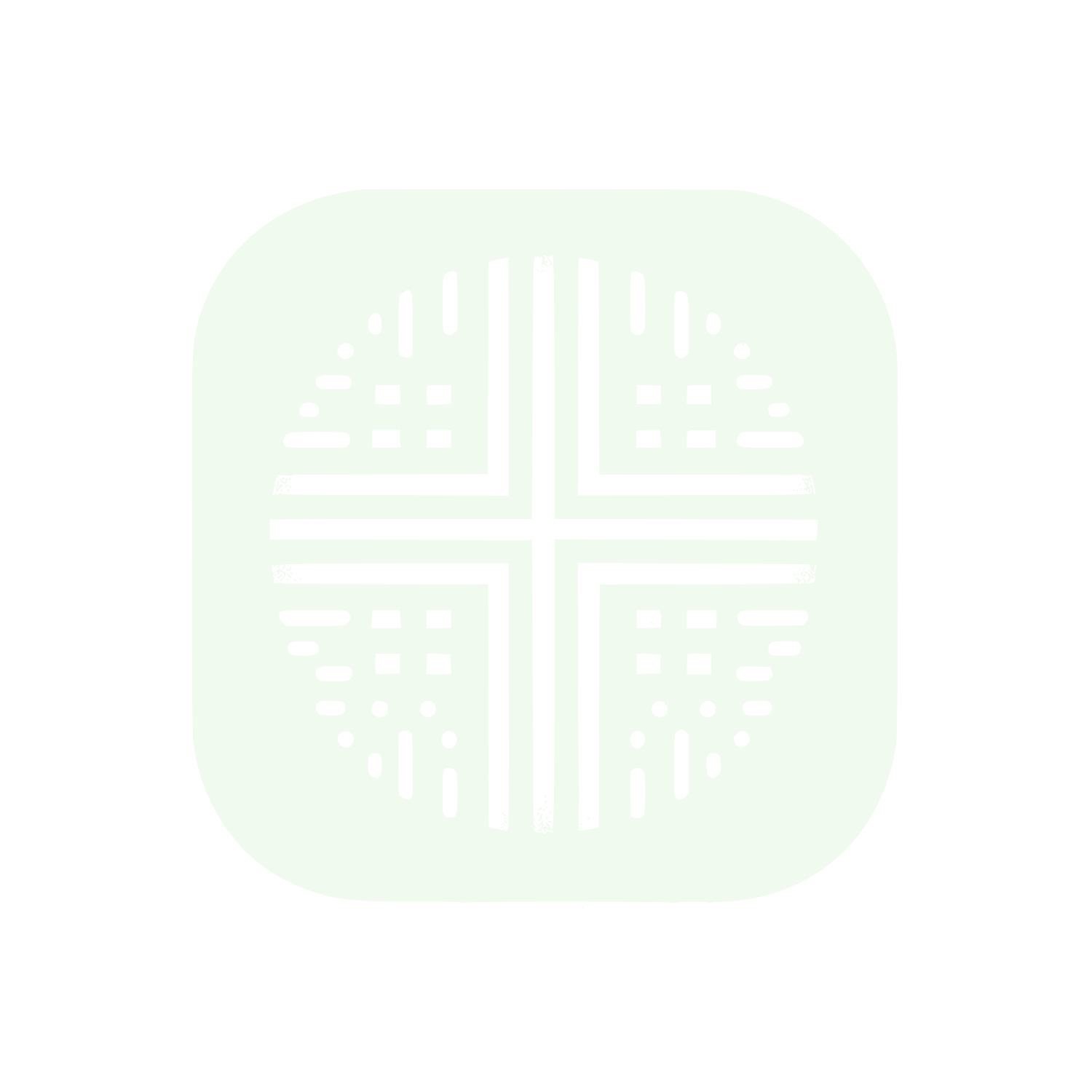 Cross Pattern Logo #F1FAEE