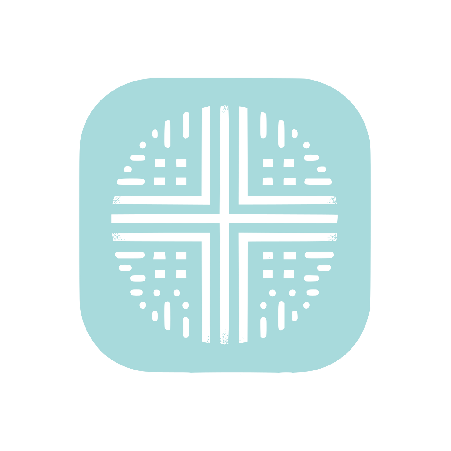 Cross Pattern Logo #A8DADC