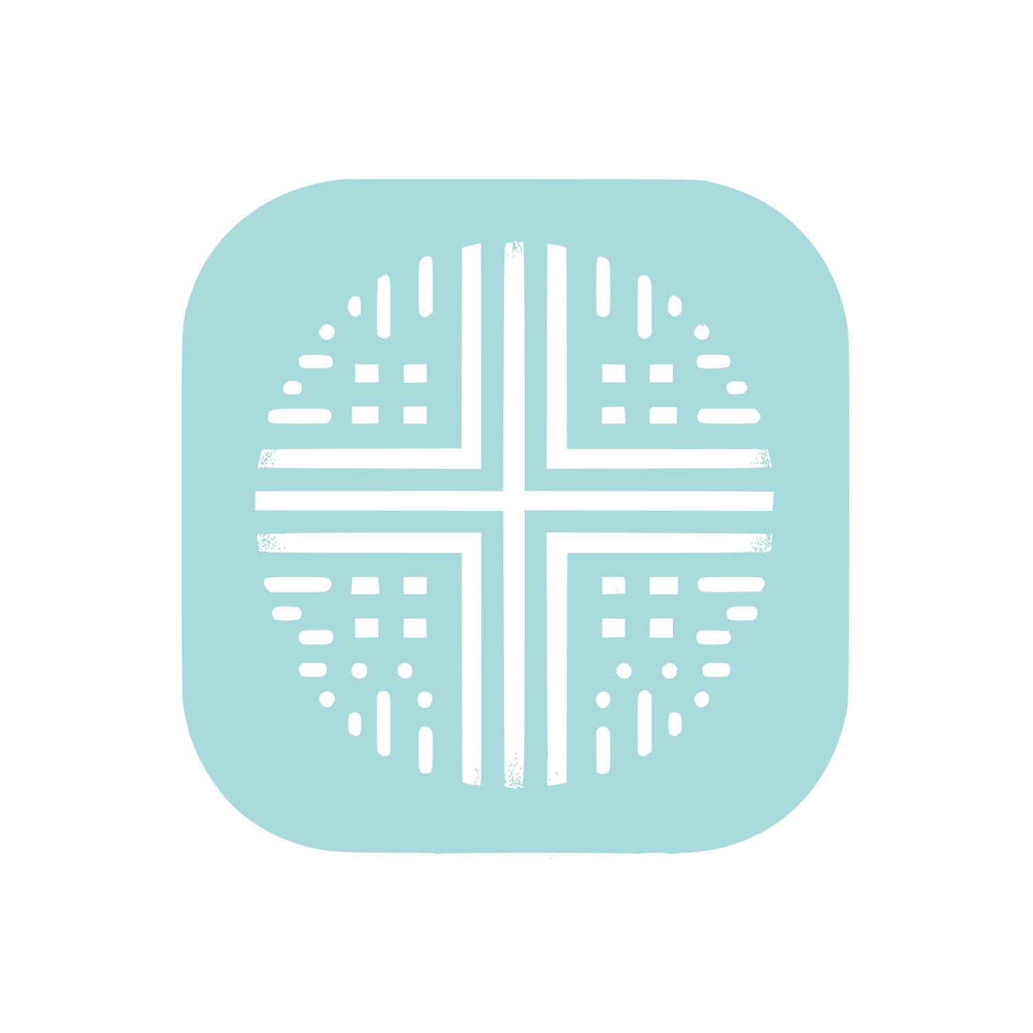 Cross Pattern Logo #A8DADC