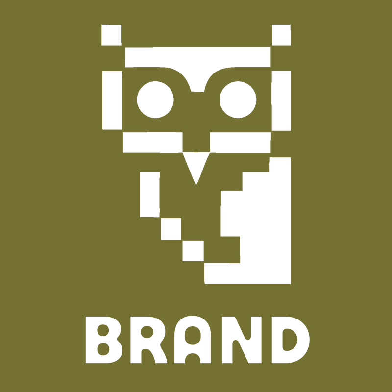 Square Block Stacked Owl Portrait Crest preview