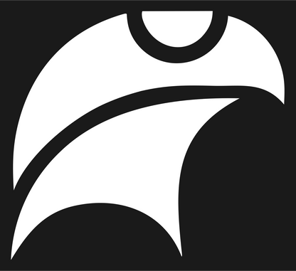 Bold Diving Eagle Icon #1a1a1a/#ffffff