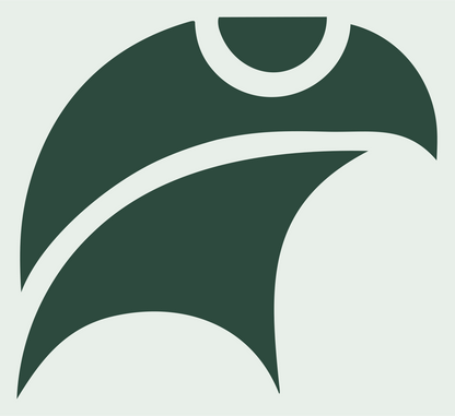 Bold Diving Eagle Icon #e8efe9/#2d4a3e