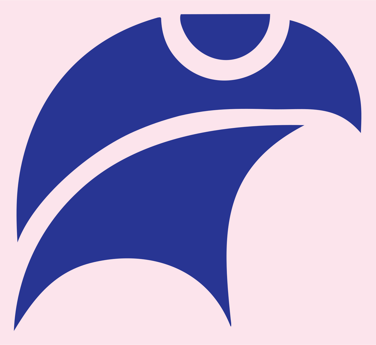 Bold Diving Eagle Icon #fce4ec/#283593