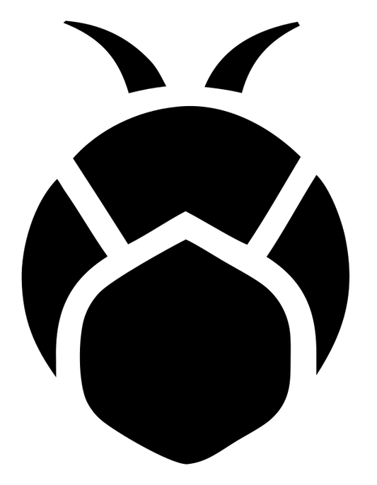 Pictogram Beetle Body Top-Down Bug Icon