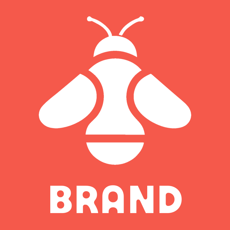 Flat Fill Overhead Bumblebee Silhouette Badge preview